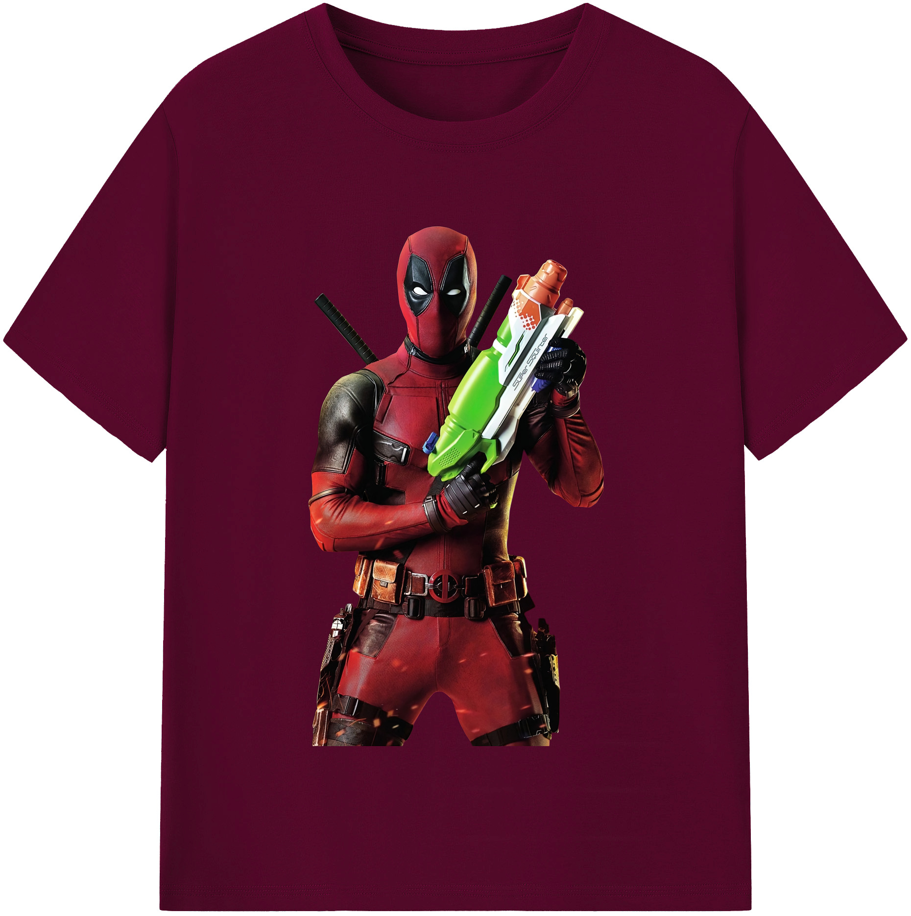 （画像用） Deadpool デッドプール レディースカジュアルプリントTシャツ（綿100％）